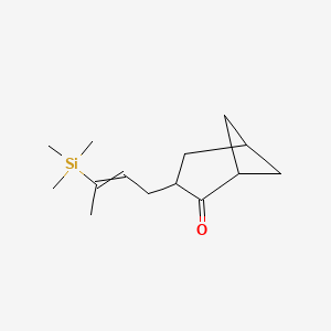 3-[3-(Trimethylsilyl)but-2-en-1-yl]bicyclo[3.1.1]heptan-2-one