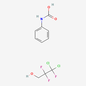 Phenylcarbamic acid--3,3-dichloro-2,2,3-trifluoropropan-1-ol (1/1)