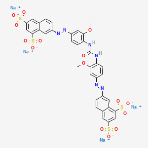 Tetrasodium 7,7'-(carbonylbis(imino(3-methoxy-4,1-phenylene)azo))bisnaphthalene-1,3-disulphonate