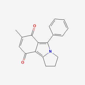 1H-Pyrrolo(2,1-a)isoindole-6,9-dione, 2,3-dihydro-7-methyl-5-phenyl-