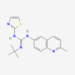 Guanidine, 1-tert-butyl-2-(2-methyl-6-quinolyl)-3-(2-thiazolyl)-