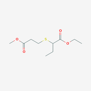 Ethyl 2-[(3-methoxy-3-oxopropyl)sulfanyl]butanoate