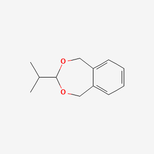 molecular formula C12H16O2 B14468264 3-(Propan-2-yl)-1,5-dihydro-3H-2,4-benzodioxepine CAS No. 65774-87-0