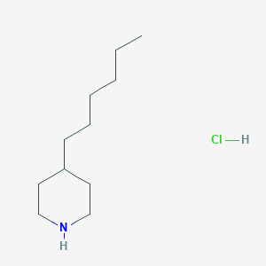 molecular formula C11H24ClN B1446827 4-Hexylpiperidine hydrochloride CAS No. 1019852-10-8