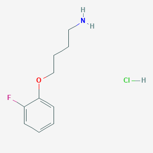 molecular formula C10H15ClFNO B1446835 4-(2-Fluorophenoxy)butan-1-amine hydrochloride CAS No. 1864058-03-6