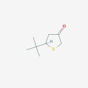 molecular formula C8H14OS B1446837 5-Tert-butylthiolan-3-one CAS No. 75782-75-1