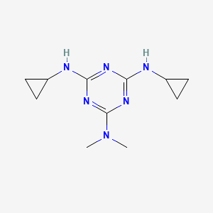 N~4~,N~6~-Dicyclopropyl-N~2~,N~2~-dimethyl-1,3,5-triazine-2,4,6-triamine