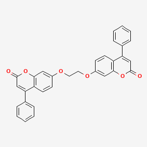 7,7'-[Ethane-1,2-diylbis(oxy)]bis(4-phenyl-2H-1-benzopyran-2-one)