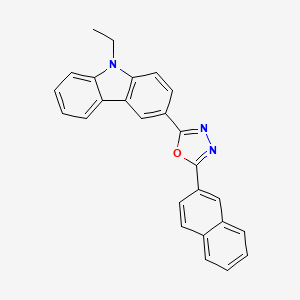 9-Ethyl-3-[5-(naphthalen-2-YL)-1,3,4-oxadiazol-2-YL]-9H-carbazole