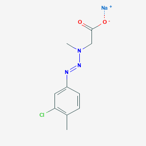 Acetic acid, [3-(3-chloro-4-methylphenyl)-1-methyl-2-triazenyl]-, sodium salt