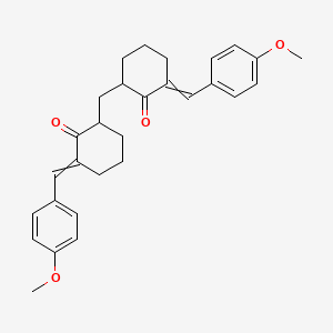 2,2'-Methylenebis{6-[(4-methoxyphenyl)methylidene]cyclohexan-1-one}