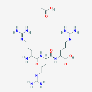 molecular formula C20H42N12O6 B1446841 Arginylarginylarginine CAS No. 6418-87-7
