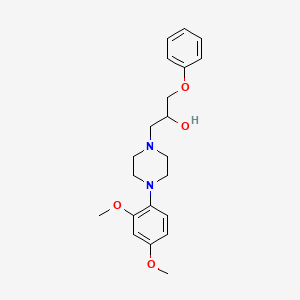 4-(2,4-Dimethoxyphenyl)-alpha-phenoxymethyl-1-piperazineethanol