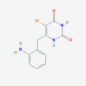 6-[(2-Aminophenyl)methyl]-5-bromopyrimidine-2,4(1H,3H)-dione