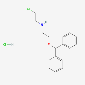 2-benzhydryloxy-N-(2-chloroethyl)ethanamine;hydrochloride