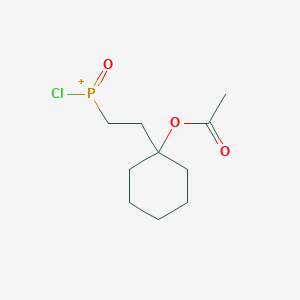 {2-[1-(Acetyloxy)cyclohexyl]ethyl}(chloro)oxophosphanium