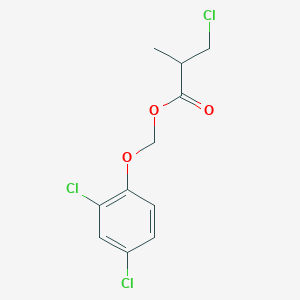 (2,4-Dichlorophenoxy)methyl 3-chloro-2-methylpropanoate