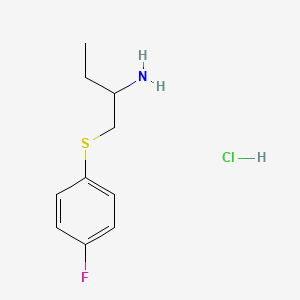 molecular formula C10H15ClFNS B1446854 1-((4-氟苯基)硫代)丁胺-2-盐酸盐 CAS No. 1864057-34-0