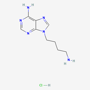 molecular formula C9H15ClN6 B1446855 9-(4-氨基丁基)-9H-嘌呤-6-胺盐酸盐 CAS No. 1135445-68-9