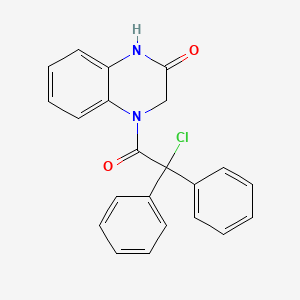 4-[Chloro(diphenyl)acetyl]-3,4-dihydroquinoxalin-2(1H)-one