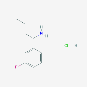 molecular formula C10H15ClFN B1446858 1-(3-氟苯基)丁基胺盐酸盐 CAS No. 1864074-37-2