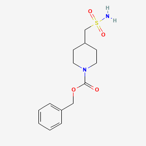 molecular formula C14H20N2O4S B1446875 Benzyl 4-(sulfamoylmethyl)piperidine-1-carboxylate CAS No. 1585225-95-1