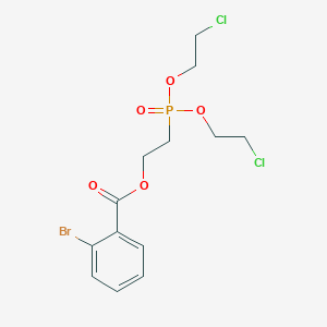 2-[Bis(2-chloroethoxy)phosphoryl]ethyl 2-bromobenzoate