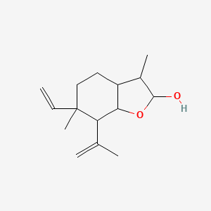 6-Ethenyl-3,6-dimethyl-7-(prop-1-en-2-yl)octahydro-1-benzofuran-2-ol