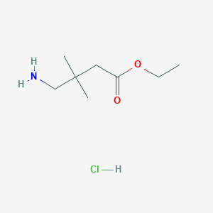 molecular formula C8H18ClNO2 B1446877 4-氨基-3,3-二甲基丁酸乙酯盐酸盐 CAS No. 898552-72-2