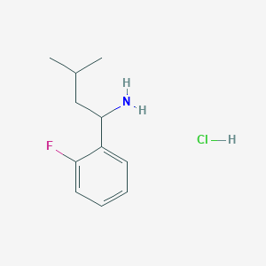 molecular formula C11H17ClFN B1446883 1-(2-氟苯基)-3-甲基丁胺盐酸盐 CAS No. 1219455-78-3