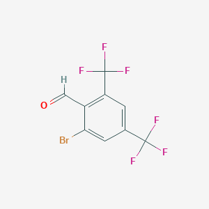 molecular formula C9H3BrF6O B1446890 2-溴-4,6-双(三氟甲基)苯甲醛 CAS No. 1415130-39-0