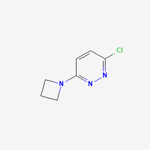 molecular formula C7H8ClN3 B1446893 3-(氮杂环丁-1-基)-6-氯嘧啶嗪 CAS No. 1352754-17-6