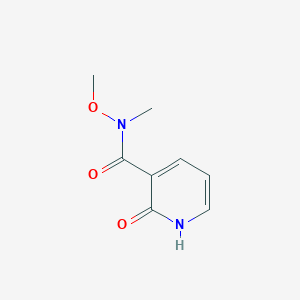 molecular formula C8H10N2O3 B1446903 N-甲氧基-N-甲基-2-氧代-1,2-二氢吡啶-3-羧酰胺 CAS No. 1198166-08-3