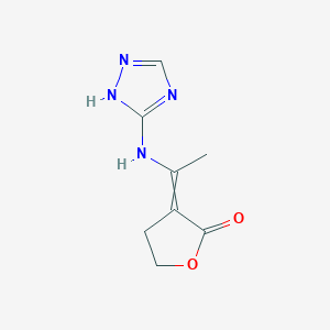 3-{1-[(1H-1,2,4-Triazol-5-yl)amino]ethylidene}oxolan-2-one