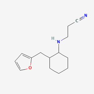 Propanenitrile, 3-[[2-(2-furanylmethyl)cyclohexyl]amino]-