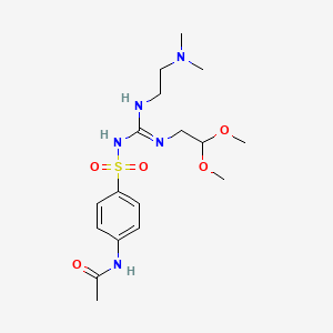 Acetamide, N-(4-(((((2,2-dimethoxyethyl)amino)((2-(dimethylamino)ethyl)amino)methylene)amino)sulfonyl)phenyl)-