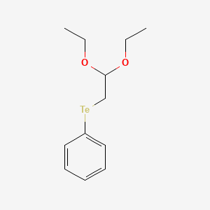 molecular formula C12H18O2Te B14469205 Benzene, [(2,2-diethoxyethyl)telluro]- CAS No. 72519-08-5