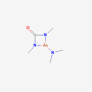 2-(Dimethylamino)-1,3-dimethyl-1,3,2-diazarsetidin-4-one