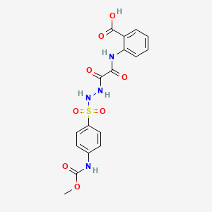 Anthranilic acid, N-(((p-methoxycarbonylaminophenylsulfonyl)hydrazino)oxalyl)-