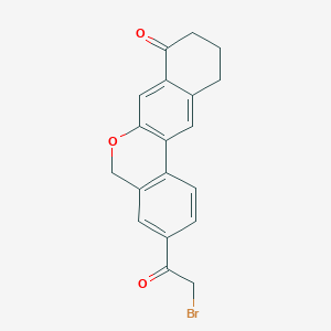 B1446924 3-(2-bromoacetyl)-10,11-dihydro-5H-dibenzo[c,g]chromen-8(9H)-one CAS No. 1378390-29-4