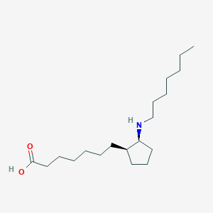 7-[(1R,2S)-2-(Heptylamino)cyclopentyl]heptanoic acid