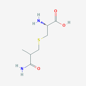 molecular formula C7H14N2O3S B14469286 S-(3-Amino-2-methyl-3-oxopropyl)-L-cysteine CAS No. 66345-52-6