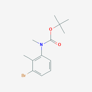 molecular formula C13H18BrNO2 B1446929 (3-溴-2-甲基苯基)-甲基氨基甲酸叔丁酯 CAS No. 1187928-37-5