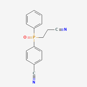 4-[(2-Cyanoethyl)(phenyl)phosphoryl]benzonitrile