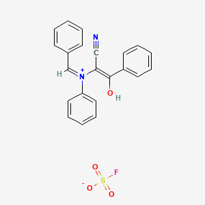 Ethanimidothioic acid, N-(((((ethyl(methylsulfonyl)amino)sulfinyl)methylamino)carbonyl)oxy)-, methyl ester