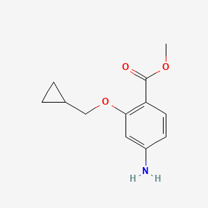 B1446938 Methyl 4-amino-2-(cyclopropylmethoxy)benzoate CAS No. 1548870-28-5