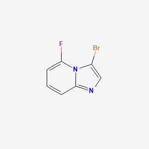 molecular formula C7H4BrFN2 B1446939 3-溴-5-氟咪唑并[1,2-a]吡啶 CAS No. 1388711-44-1