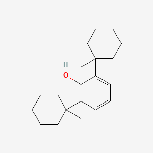 molecular formula C20H30O B14469418 2,6-Bis(1-methylcyclohexyl)phenol CAS No. 65109-03-7