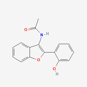 molecular formula C16H13NO3 B14469423 N-[2-(2-Hydroxyphenyl)-1-benzofuran-3-yl]acetamide CAS No. 67498-64-0