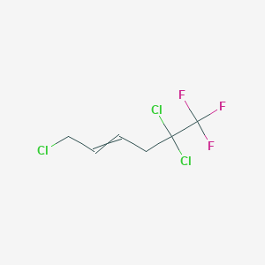 molecular formula C6H6Cl3F3 B14469448 1,5,5-Trichloro-6,6,6-trifluorohex-2-ene CAS No. 68085-62-1